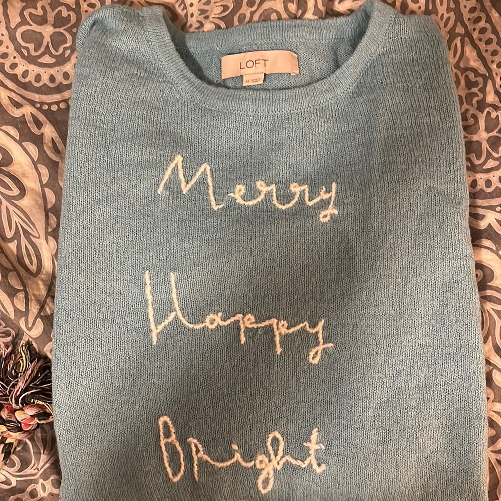 Loft holiday sweater